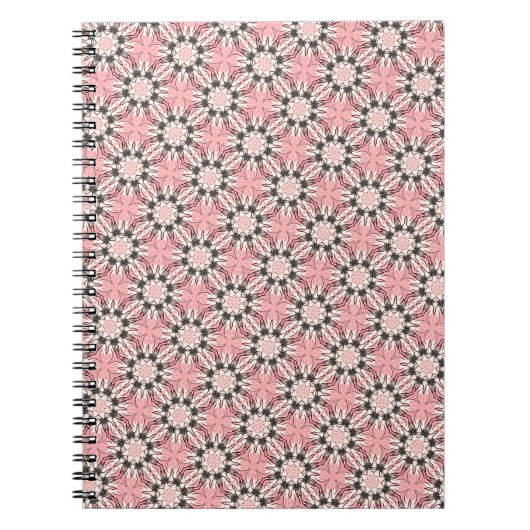 Carnet Motif rose floral (Devant)