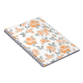 Carnet Motif rose Peach (Côté Droit)