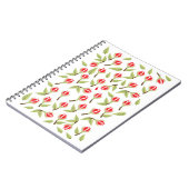 Carnet Motif Rose Rouge (Côté gauche)