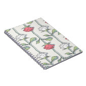 Carnet Motif rose transparent (Côté Droit)