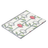 Carnet Motif rose transparent (Côté gauche)