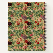 Carnet Motif Rose vintage (Dos)