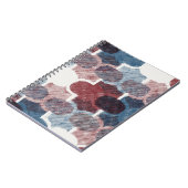 Carnet Motif rouge Abstrait géométrique (Côté gauche)