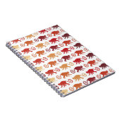 Carnet Motif rouge de singes (Côté Droit)