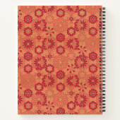 Carnet Motif rouge et orange (Dos)