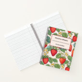 Carnet Motif rouge fraise (Intérieur)