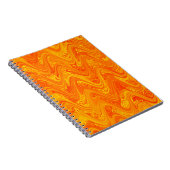 Carnet Motif rouge orange marbling (Côté Droit)