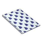 Carnet Motif Royal Blue Sailboat (Côté Droit)