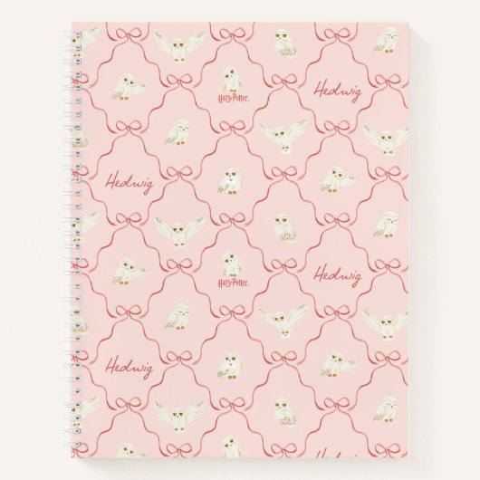 Carnet Motif Ruban Rose Hedwig (Devant)