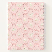 Carnet Motif Ruban Rose Hedwig (Dos)