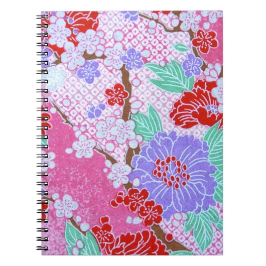 Carnet Motif Sakura japonais (Devant)