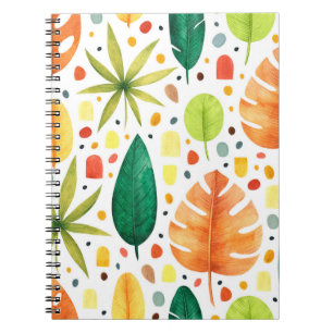 Carnet Motif sans charme avec plantes tropicaux décoratif