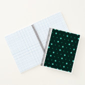 Carnet Motif sans couture à pois sarcelle (Intérieur)