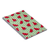 Carnet Motif sans couture à rayures de pastèque (Côté Droit)