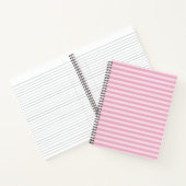 Carnet Motif sans couture à rayures roses (Intérieur)