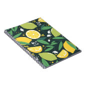 Carnet Motif sans couture avec citrons. Impression artist (Côté Droit)