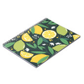 Carnet Motif sans couture avec citrons. Impression artist (Côté gauche)