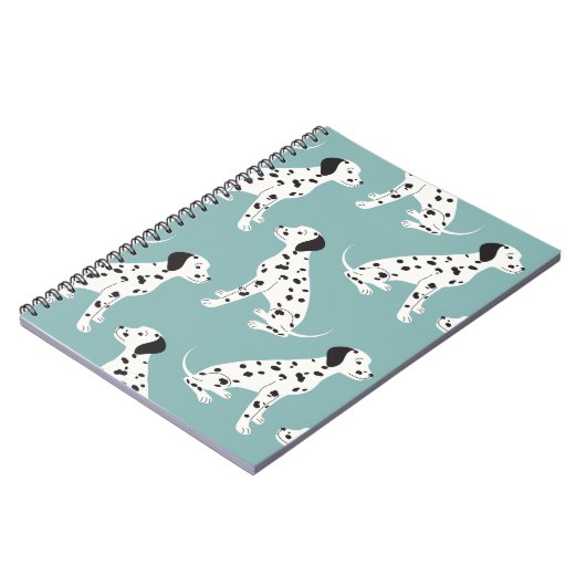 Carnet Motif sans couture avec dalmate mignon (Côté gauche)