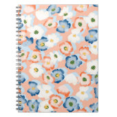 Carnet Motif sans couture avec des fleurs dans un style a (Devant)