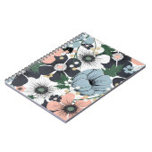 Carnet Motif sans couture avec des fleurs délicates dessi (Côté gauche)