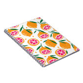 Carnet Motif sans couture avec des fruits. Timbre texturé (Côté Droit)