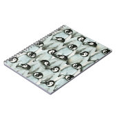 Carnet Motif sans couture avec des pingouins mignons (Côté gauche)