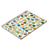 Carnet Motif sans couture avec des squashe dessinés à la  (Côté gauche)