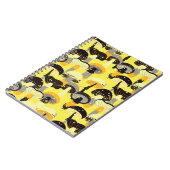 Carnet Motif sans couture avec différents champignons. (Côté gauche)