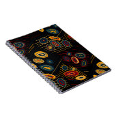 Carnet Motif sans couture avec doodles modernes abstraits (Côté Droit)