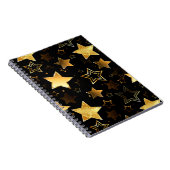 Carnet Motif sans couture avec étoiles d'or (Côté Droit)