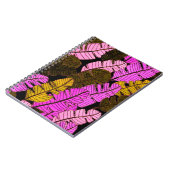 Carnet Motif sans couture avec feuilles tropicaux dessiné (Côté gauche)