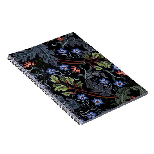 Carnet Motif sans couture avec fleurs dans le style art d (Côté Droit)