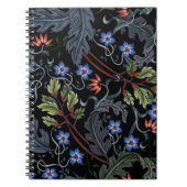 Carnet Motif sans couture avec fleurs dans le style art d (Devant)
