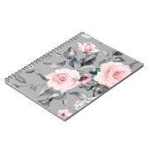 Carnet Motif sans couture avec fleurs de printemps et feu (Côté gauche)