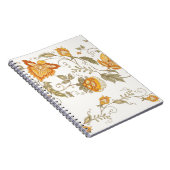 Carnet Motif sans couture avec fleurs décoratives stylisé (Côté Droit)