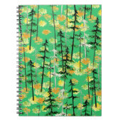 Carnet Motif sans couture avec forêt d'automne (Devant)