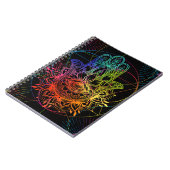 Carnet Motif sans couture avec hamsa orné dessiné à la ma (Côté gauche)