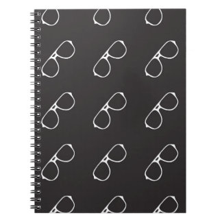 Carnet Motif sans couture avec lunettes dessinées à la ma