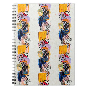 Carnet Motif sans couture avec traits de peinture dessiné