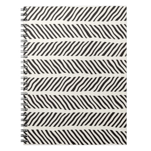 Carnet Motif sans couture avec traits dessinés à la main. (Devant)