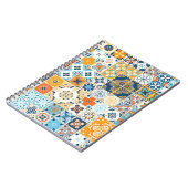 Carnet Motif sans couture avec tuiles portugaises. (Côté gauche)