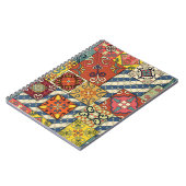 Carnet Motif sans couture avec tuiles portugaises en tala (Côté gauche)