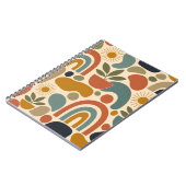 Carnet Motif sans couture Boho Rainbow & Botanique (Côté gauche)