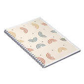 Carnet Motif sans couture d'arche de Boho Rainbow (Côté Droit)
