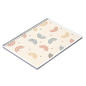 Carnet Motif sans couture d'arche de Boho Rainbow (Côté gauche)