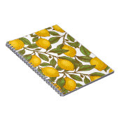 Carnet Motif sans couture de citron (Côté Droit)