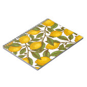 Carnet Motif sans couture de citron (Côté gauche)