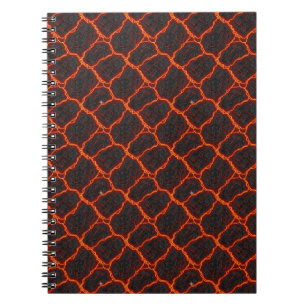 Carnet Motif sans couture de flux de lave