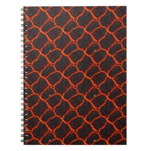 Carnet Motif sans couture de flux de lave (Devant)