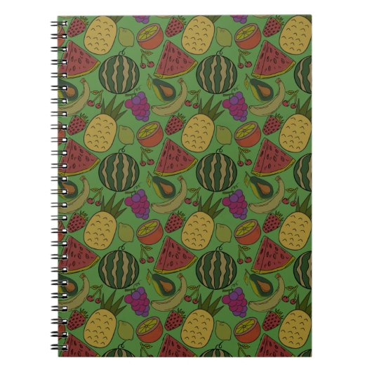 Carnet Motif sans couture de fruits | Motif de surface de (Devant)